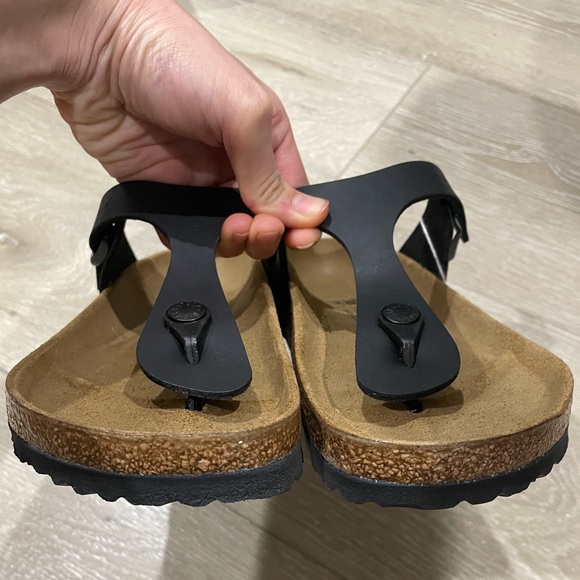 Birkenstock Gizeh Birko Flor Sandals Black 38 - Picture 4 of 6